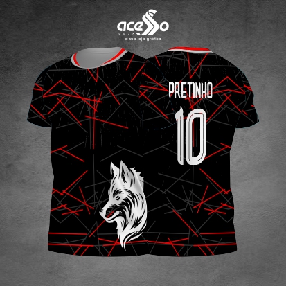 Template Interclasses - Cabeça de lobo - linhas 25 - ARTE VETOR