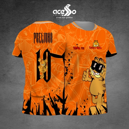 Template Interclasses - Garfield - orange 2025 - ARTE VETOR