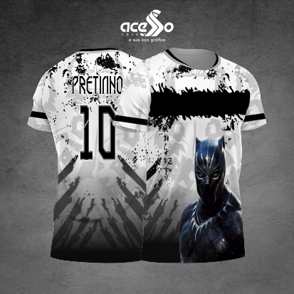 Template Interclasses - Pantera negra grunge black 25 - ARTE VETOR