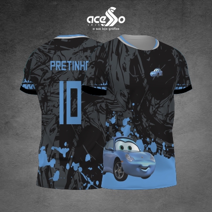 Template Interclasses - Carro - Sally Carrera Azul 25 - ARTE VETOR