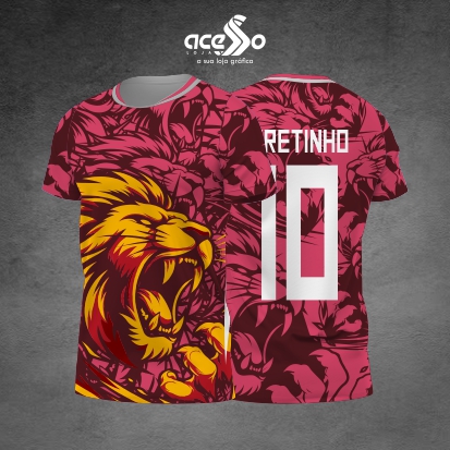 Template Interclasses - Leões Amarelo detalhado 25 - ARTE VETOR