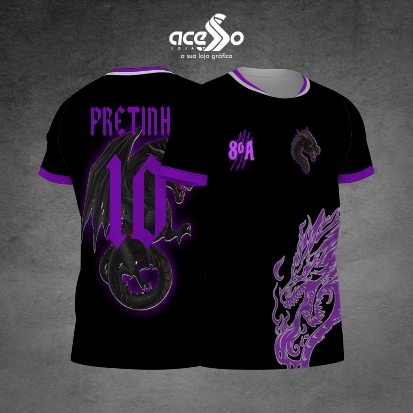 Template Interclasses - Padilha Dragão black 25 - ARTE VETOR