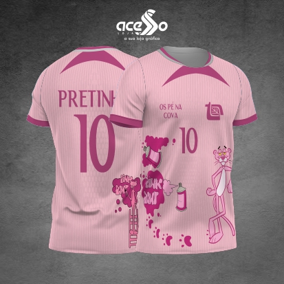 Template Interclasses - Pantera Cor de Rosa - Pé na cova 2025 - ARTE VETOR