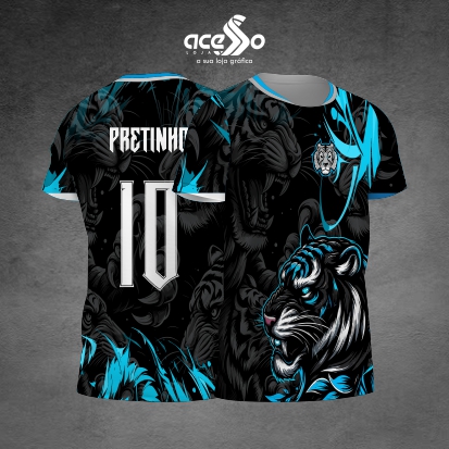 Template Interclasses - Tigre azul AB 25 - ARTE VETOR