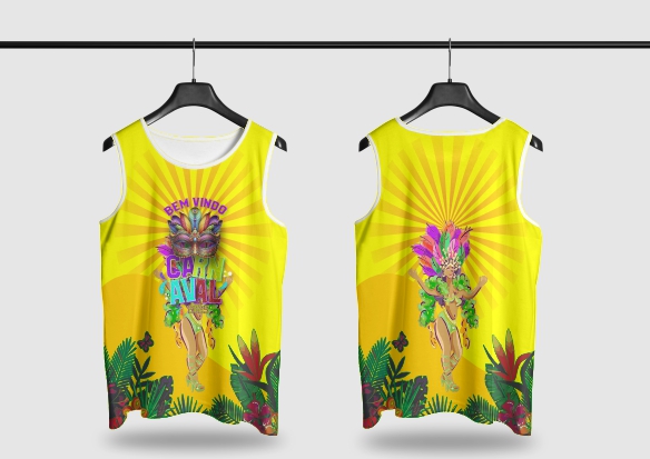 Template Camisa Abadá - Carnavalesco - Ref 2522 - ARTE VETOR