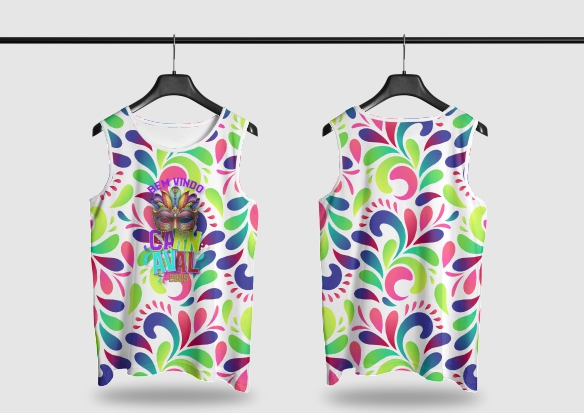 Template Camisa Abadá - Carnavalesco - Ref 2526 - ARTE VETOR