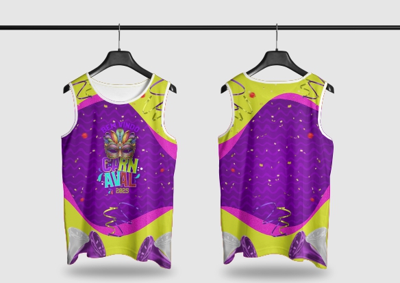 Template Camisa Abadá - Carnavalesco - Ref 2533 - ARTE VETOR