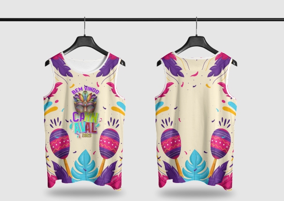 Template Camisa Abadá - Carnavalesco - Ref 2536 - ARTE VETOR