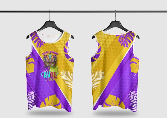 Template Camisa Abadá - Carnavalesco - Ref 2551 - ARTE VETOR