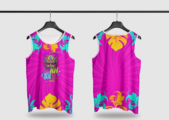 Template Camisa Abadá - Carnavalesco - Ref 2552 - ARTE VETOR