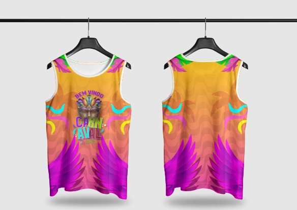 Template Camisa Abadá - Carnavalesco - Ref 2564 - ARTE VETOR