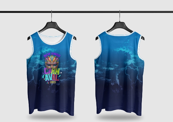 Template Camisa Abadá - Carnavalesco - Ref 2576 - ARTE VETOR