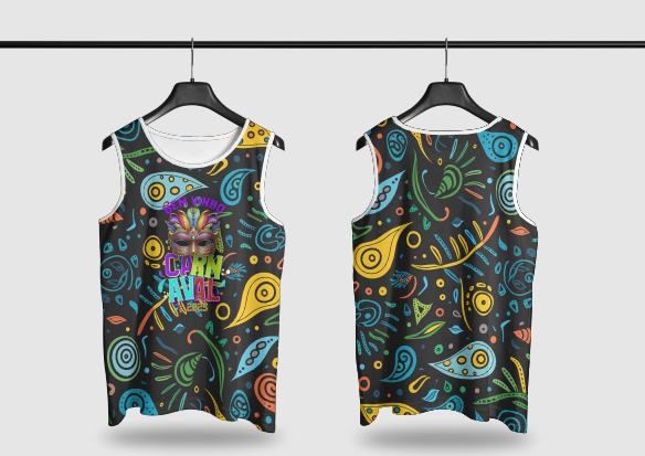 Template Camisa Abadá - Carnavalesco - Ref 2581 - ARTE VETOR