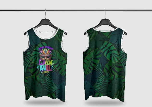 Template Camisa Abadá - Carnavalesco - Ref 2587 - ARTE VETOR