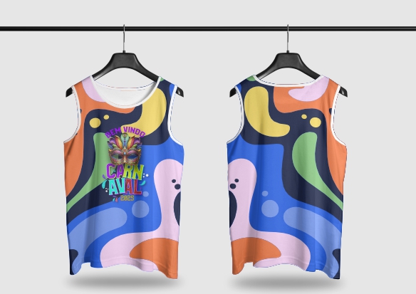 Template Camisa Abadá - Carnavalesco - Ref 2599 - ARTE VETOR