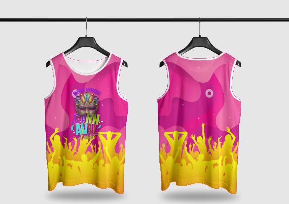 Template Camisa Abadá - Carnavalesco - Ref 25106 - ARTE VETOR