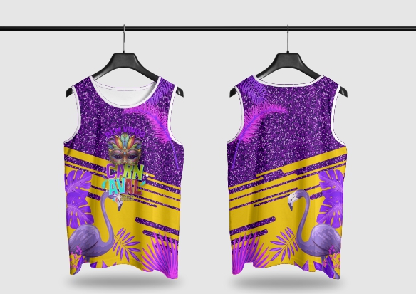 Template Camisa Abadá - Carnavalesco - Ref 25110 - ARTE VETOR