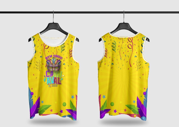 Template Camisa Abadá - Carnavalesco - Ref 25114 - ARTE VETOR
