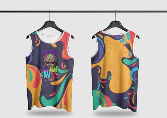 Template Camisa Abadá - Carnavalesco - Ref 25115 - ARTE VETOR