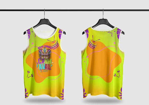 Template Camisa Abadá - Carnavalesco - Ref 25119 - ARTE VETOR