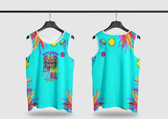 Template Camisa Abadá - Carnavalesco - Ref 25123 - ARTE VETOR