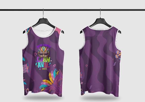 Template Camisa Abadá - Carnavalesco - Ref 25124 - ARTE VETOR