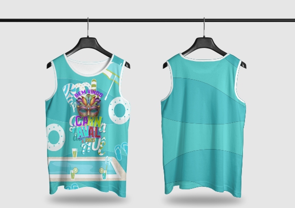 Template Camisa Abadá - Carnavalesco - Ref 25128 - ARTE VETOR