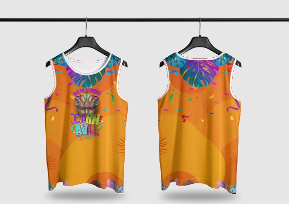 Template Camisa Abadá - Carnavalesco - Ref 25130 - ARTE VETOR