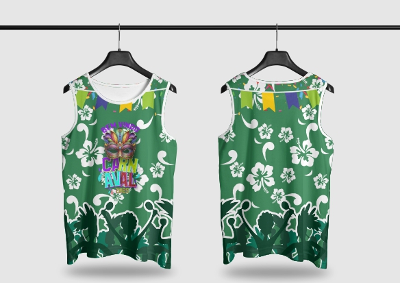 Template Camisa Abadá - Carnavalesco - Ref 25135 - ARTE VETOR