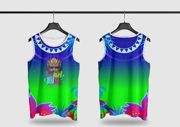 Template Camisa Abadá - Carnavalesco - Ref 25137 - ARTE VETOR