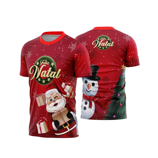 Template Natal - Camisa natalina - 001 - ARTE VETOR