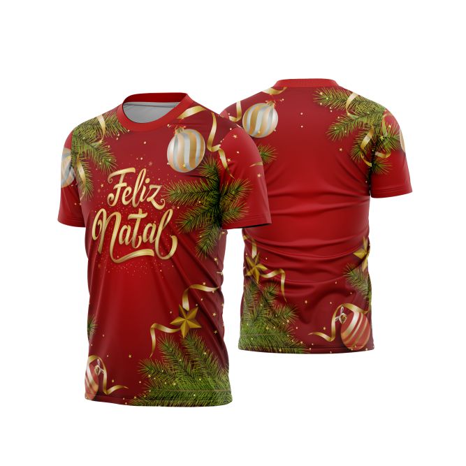 Template Natal - Camisa natalina - 005 - ARTE VETOR