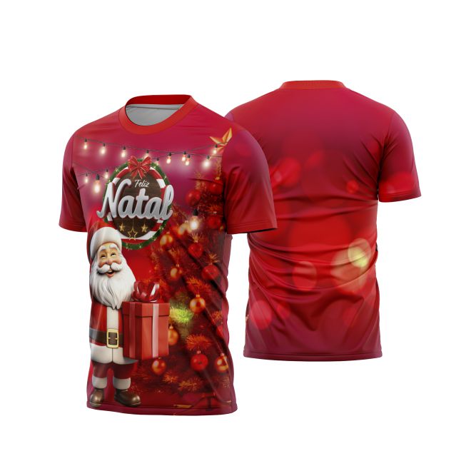 Template Natal - Camisa natalina - 011 - ARTE VETOR