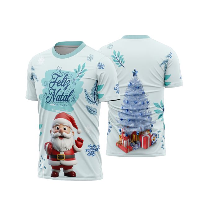 Template Natal - Camisa natalina - 012 - ARTE VETOR