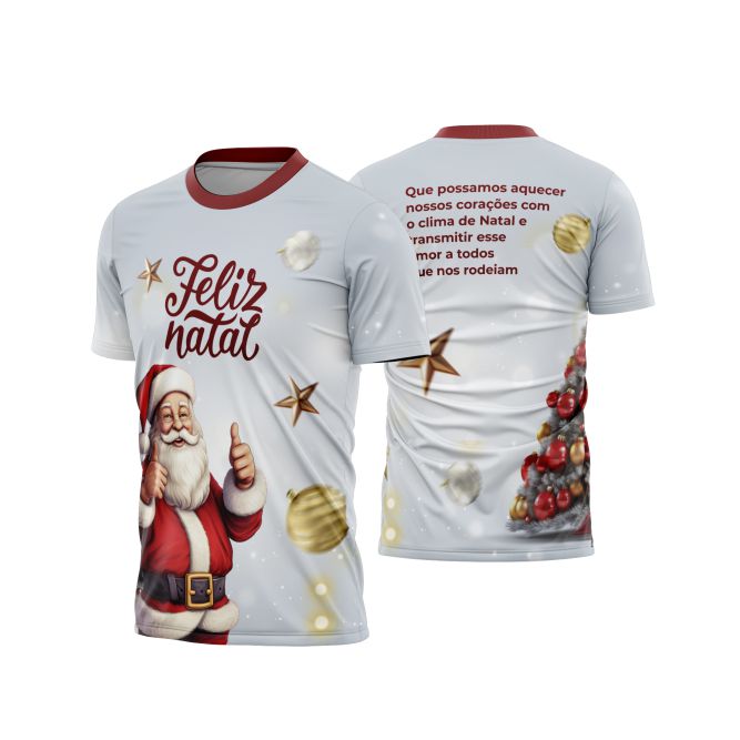 Template Natal - Camisa natalina - 013 - ARTE VETOR