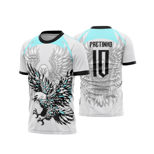 Template Interclasses - Camisa - Águia Turquesa 26 - ARTE VETOR