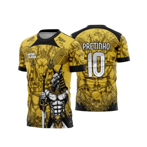 Template Interclasses - Camisa - Anubis sox amarelo 266 - ARTE VETOR