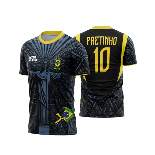 Template Interclasses - Camisa - Brasil cidade dios 26 - ARTE VETOR