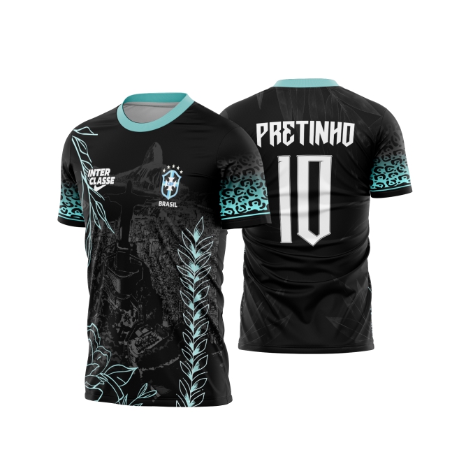 Template Interclasses - Camisa - Brasil Cristo Redentor Jaguar 26 - ARTE VETOR