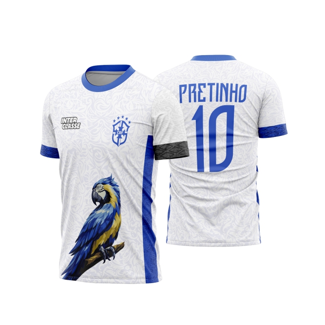 Template Interclasses - Camisa - Brasil Papagaio Azul 2026 - ARTE VETOR