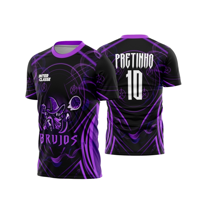 Template Interclasses - Camisa - Bruxo black roxo 26 - ARTE VETOR