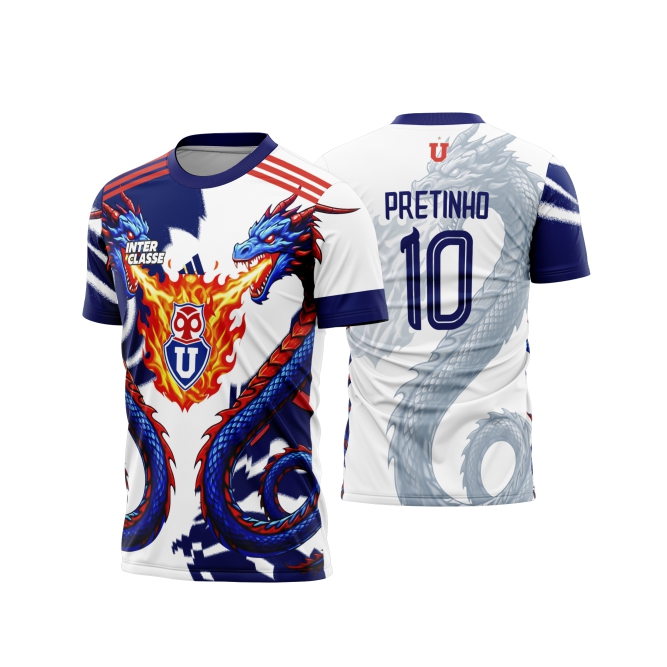 Template Interclasses - Camisa - Club Universidad de Chile Dragão 2026 - ARTE VETOR
