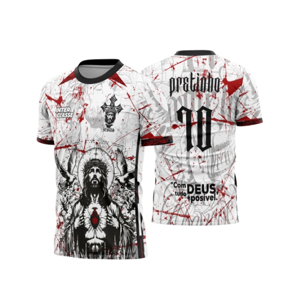 Template Interclasses - Camisa - Coração de Jesus red 26 - ARTE VETOR