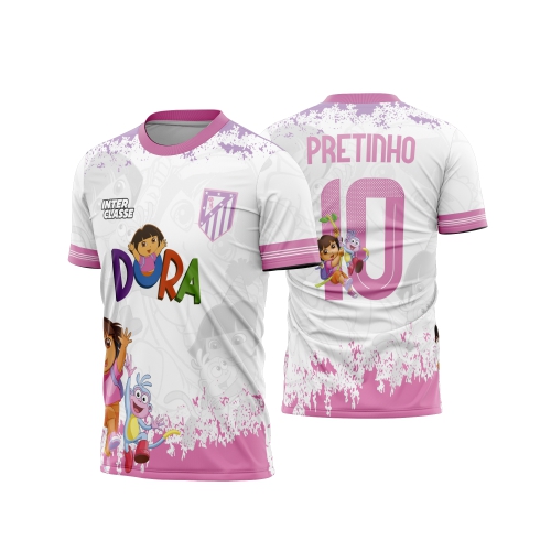 Template Interclasses - Camisa - Dora aventureira - Atletico 26 - ARTE VETOR