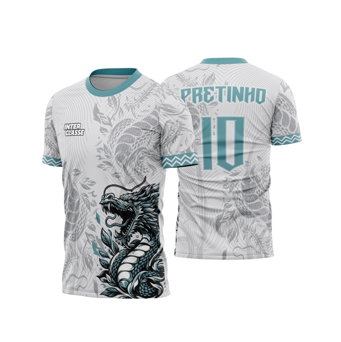 Template Interclasses - Camisa - Dragão Azul 26 - ARTE VETOR