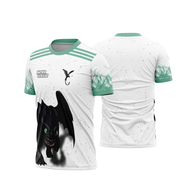 Template Interclasses - Camisa - Dragão Banguela - Furia da noite II 26 - ARTE VETOR