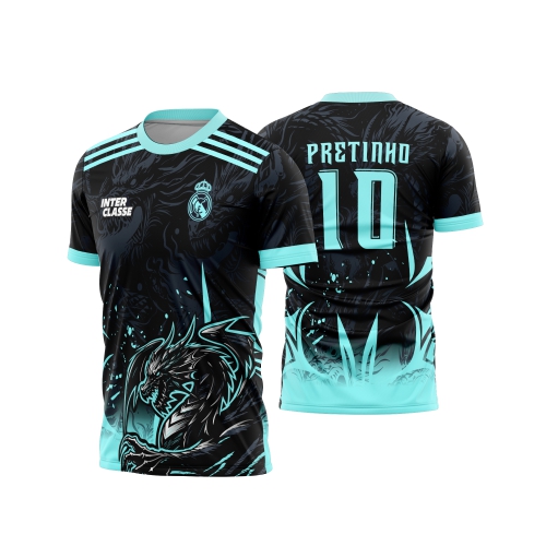 Template Interclasses - Camisa - Dragão prata - Real Madrid 26 - ARTE VETOR