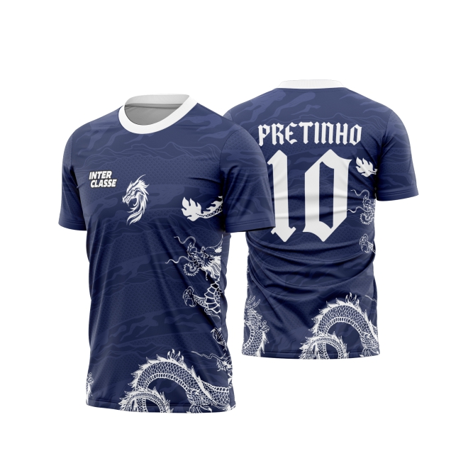 Template Interclasses - Camisa - Dragões City Azul 2026 - ARTE VETOR