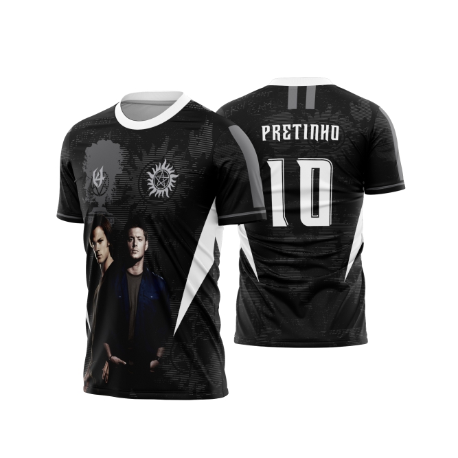 Template Interclasses - Camisa - Winchester - Supernatural black 266 - ARTE VETOR