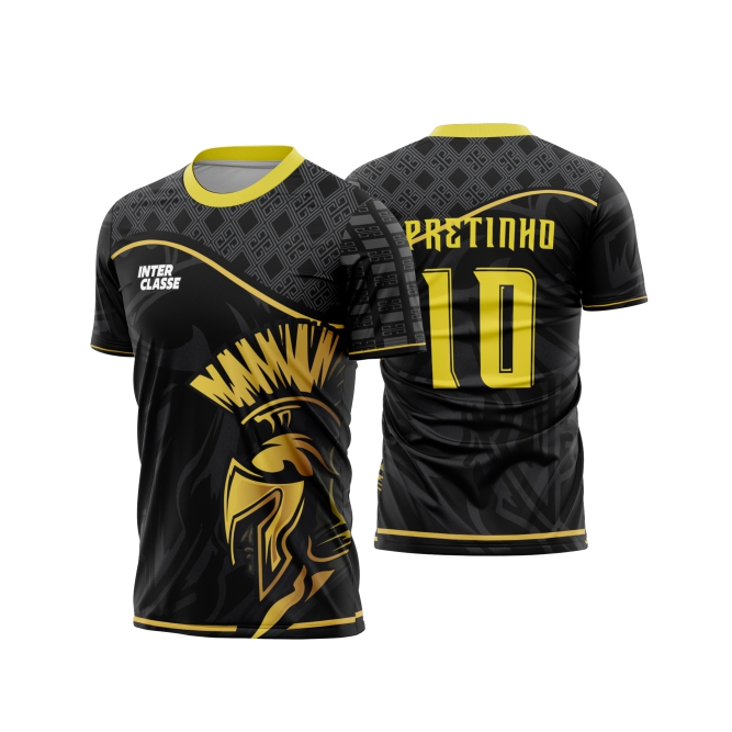 Template Interclasses - Camisa - Gladiador Negro 2026 - ARTE VETOR